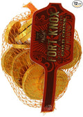 Fort Knox Foiled Milk Chocolate Gold Coins-2 Oz Mesh Bags (NON GMO) - 12 Ct. Case