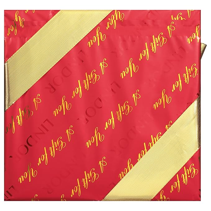 Lindt LINDOR Holiday Milk Chocolate Candy Truffles Wrapped Gift Box Milk Chocolate with Smooth Melting Truffle Center 10.1 oz.