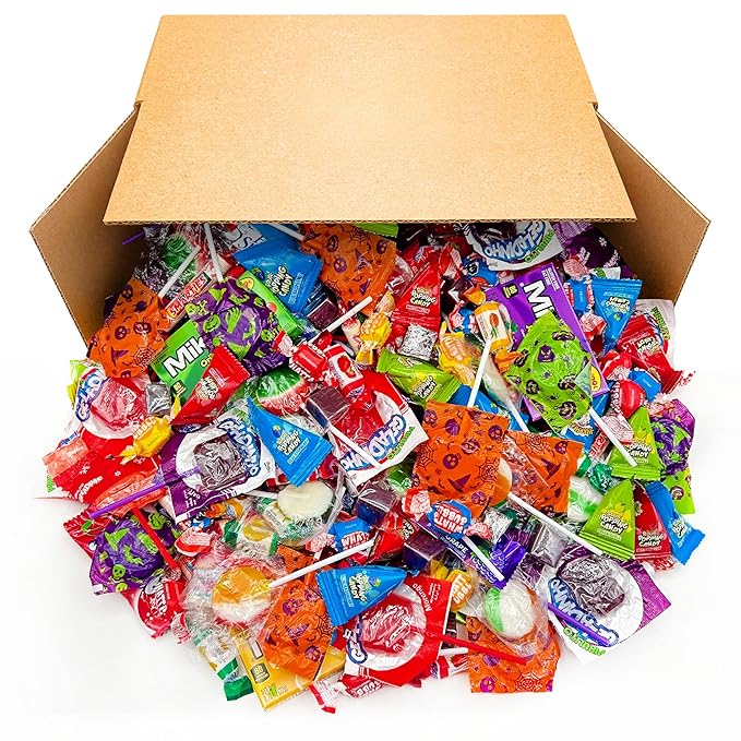 Party Candy Variety Pack | 12 Pound Box - Approx. 930 Count | Bulk Candy for Classroom | Assorted Candy Individually Wrapped | Popping Rocks Lollipops Taffies Gum Caramels