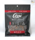 KETO CARNE | Healthy Keto &amp Low Carb Beef Jerky | 0g Carb | 0g Sugar | Sugar Free Zero Carb | Gluten Free | Soy Free | Preservative Free | Nitrate Free | All Natural | Pack of 4