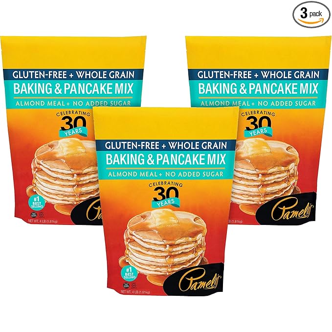 PAMELAS MIX PANCAKE BAKING WF GF 64 OZ PK- 3