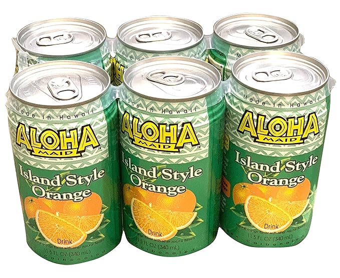 Aloha Maid Natural Drink Island Style Orange 11.5 Ounce (Pack of 24)