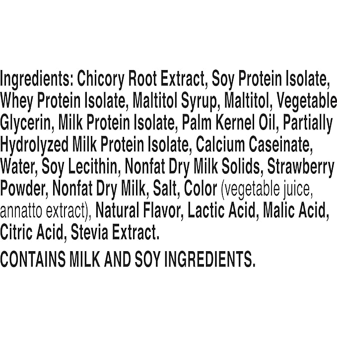 Protein One 90 Calorie Keto Protein Bars Strawberries and Cream 10 ct (Pack of 6)