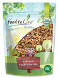 Food to Live Organic Golden Crunchy Granola 1.5 Pounds - Small Batch Handcrafted Bulk Great as Snack for Breakfast Cereals Contains Hazelnuts Pecan Nuts Almonds Coconut Flax Sunflower Seeds