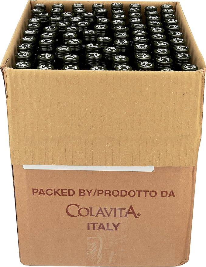 Colavita Premium Italian Extra Virgin Olive Oil Mini Bottles 0.85 fl. oz. (Pack of 240)