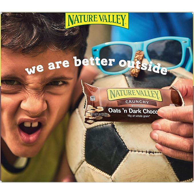 Nature Valley Crunchy Granola Bars Oats 'n Dark Chocolate 12 Bars 8.94 OZ (6 Pouches) (Pack of 6)