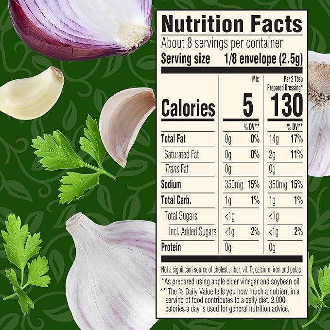 Good Seasons Garlic &amp Herb Salad Dressing &amp Recipe Mix (0.75 oz Envelopes Pack of 24)