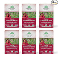 ORGANIC INDIA Tulsi Cinnamon Rose Tea Bags - Tulsi Rose Tea Bags Cinnamon Tea Bags with Holy Basil Chamomile Stevia USDA Certified Organic Caffeine Free Herbal Tea - 18 Infusion Bags 6 Pack