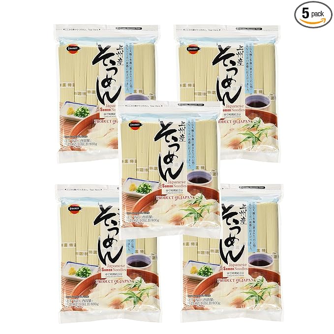 J-Basket Japanese Noodles 5-Pack Set - Somen