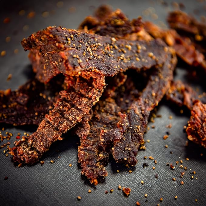 Centennial Cuts Beef Jerky – Mile High Rodeo – High Protein Sea Salt Honey &amp Pepper Flavor – 7 oz Snack
