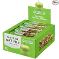 Taste of Nature Organic Apple Snack Bar - Healthy Gluten Free Non GMO Vegan Snack Bars with Mixed Nuts Fruits and Seeds - 16-Count Snack Pack