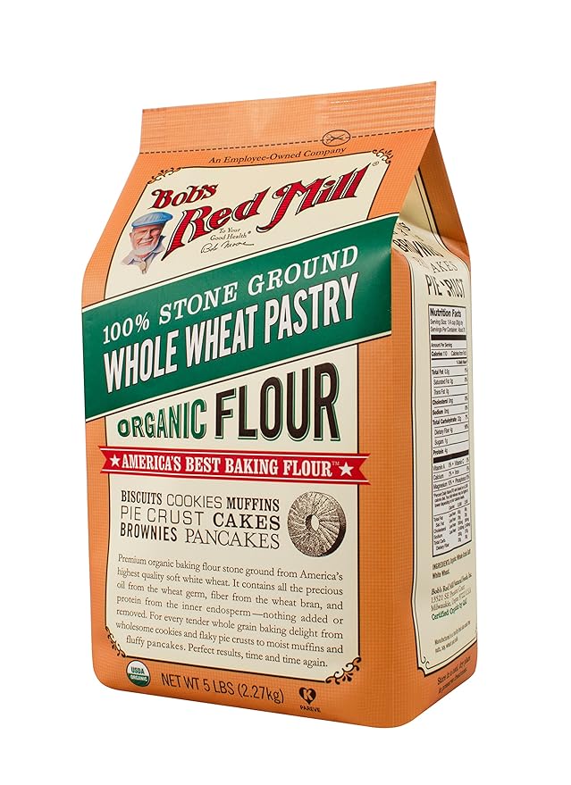 Bob's Red Mill Organic Pastry Flour Whole Wheat 5 lb