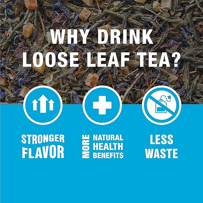 Tiesta Tea - 7 Green Teas Dry Flight Sampler Loose Leaf Medium Caffeine Hot &amp Iced Tea Premium Green Tea Blends 7 Resealable Sample Pouches