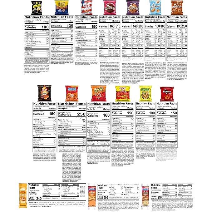 Frito-Lay Ultimate Snack Care Package Variety Assortment of Chips Cookies Crackers &amp More 3.39 Pounds (Pack of 40)