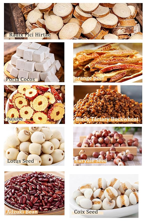 Five-finger Peach Dampness-removing Tea 300g/10.58oz Dampness Clearing Herbal Red Bean Coix Seed Tea Bags Gorgon Fruit Poria Cocos Red Date Jujube Combination herbal tea 五指毛桃 祛湿茶 去湿茶