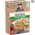 Quaker 10g Protein Instant Oatmeal Apple Cinnamon 2.11oz Packets (Pack of 36)