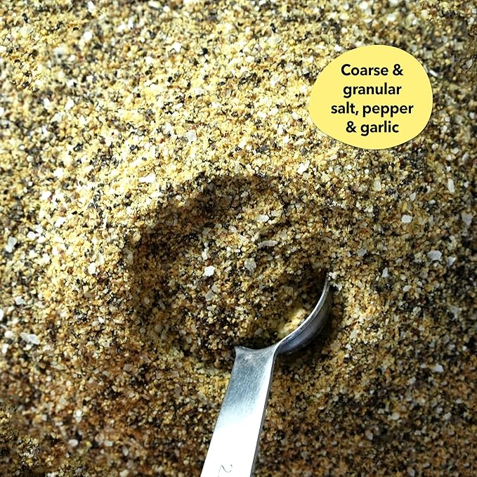 Spiceology – Salt Pepper Garlic (SPG) Seasoning – Premium Blend for Beef Pork Poultry &amp Veggies – Ideal as Steak Rub BBQ Seasoning &amp All-Purpose Meat Rub – 18 oz