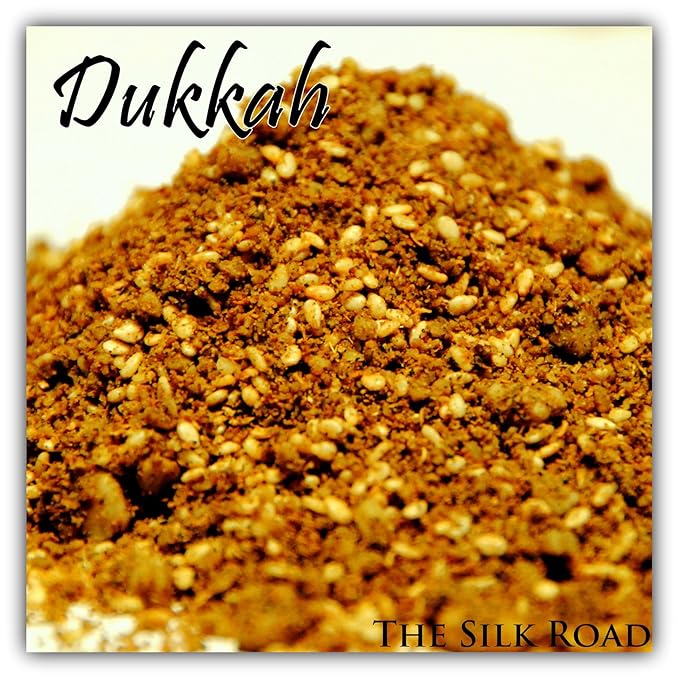 Egyptian Dukkah Spice Blend from The Silk Road Restaurant &amp Market 1lb (16oz) No Salt | All Natural Dukkah Seasoning | Vegan | Gluten Free Ingredients | NON-GMO | No Preservatives