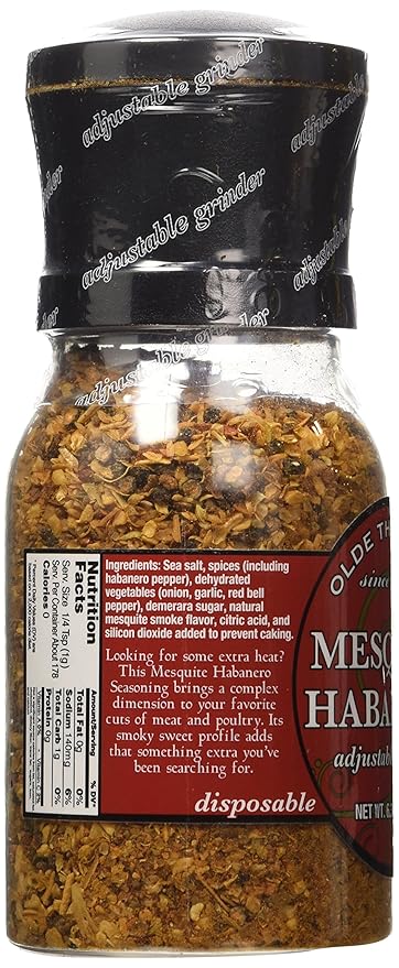 Olde Thompson Mesquite Habanero Seasoning 6.3oz Grinder (Pack of 3)