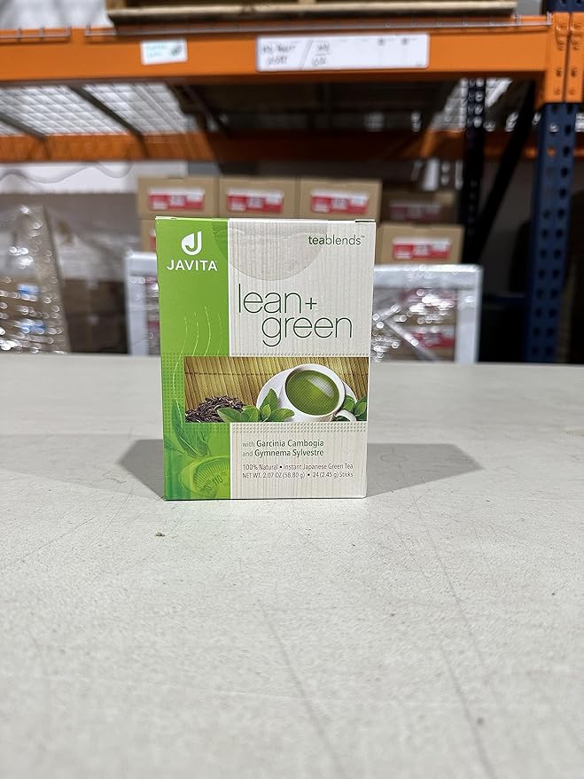 Lean + Green Instant Tea Mix by Javita – Premium Green Tea &amp Herbs – Daily Metabolism Clean Energy Support – Award-winning Convenient Green Tea Mix (3 box/72 serv.)