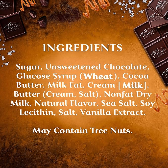 GHIRARDELLI Salted Caramel Intense Dark Bar 3.5 Oz Bar (Pack of 12)