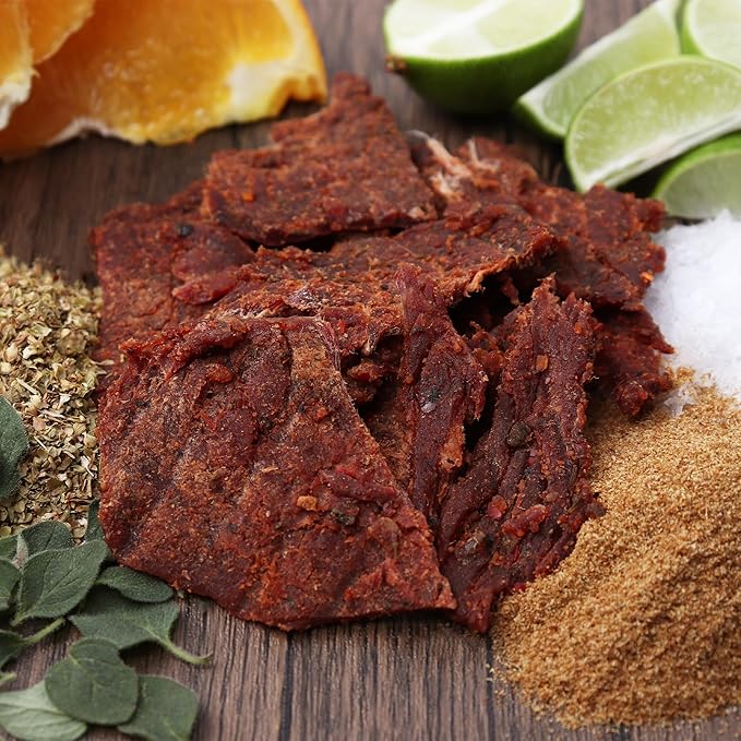 Field Trip Grass Fed Beef Jerky Healthy Gluten Free Snacks All Natural High Protein Low Carb Snack with No Nitrates 2.2oz 4 Pack Carne Asada