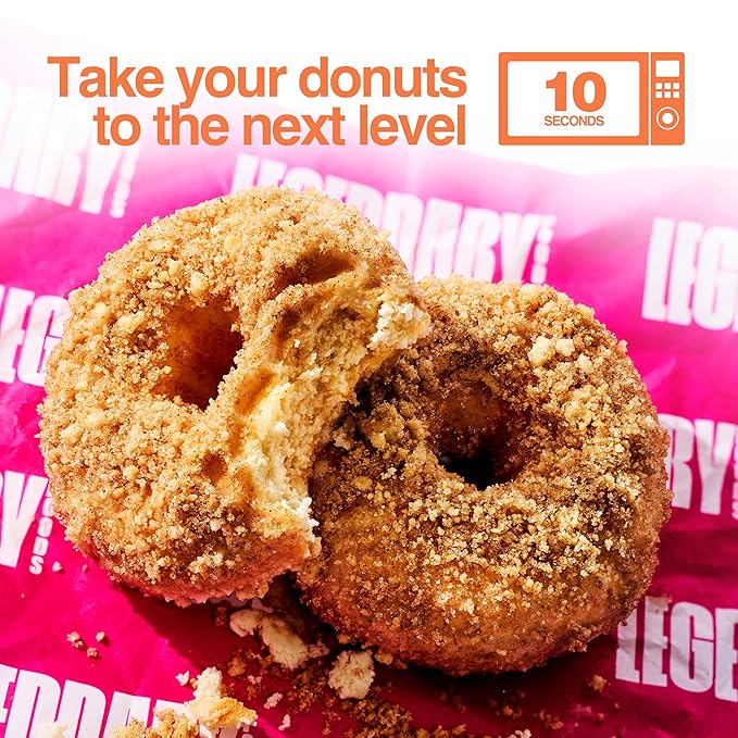 Legendary Foods 22 g Protein Pastry and Donut Bundle 24 Pack - Low Carb Meal Replacement Bar - Gluten Free Protien Snacks - Healthy Keto Snack Box - Low Sugar Energy Bars - Bariatric Diabetic Friendly