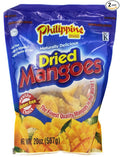 Philippine Brand Dried Mango 20-Ounce Pouches (Pack of 2)
