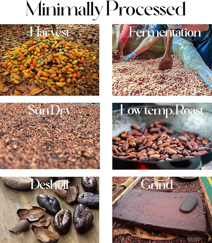 Ceremonial Cacao Ancestral by 5ô2-8 oz - Sugar Free - Anti Oxidant SuperFood - Ancient Indigenous Drink from the Mayans - For Ceremonies - Vegan - Keto - Baking (Cacao 8oz)