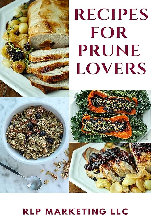 Sunsweet Individually Wrapped Pitted Prunes - 2 Packages (Each Pack is 6 Ounces) and a Prune Recipe Book
