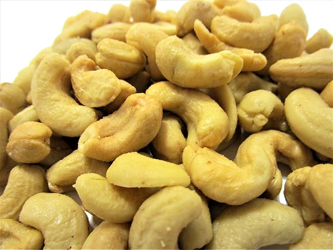 Roasted &amp Salted Cashews by It’s Delish – 5 LBS Bulk Bag – Roasted with Sea Salt – Kosher Long-lasting Jar – Energetic Healthy Snack