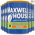 Maxwell House The Original Roast Decaf Medium Roast Ground Coffee (6 ct Pack 11 oz Canisters)