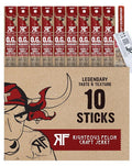 Righteous Felon Meat Sticks | 100% Grass Fed Beef | 9g Protein per Stick | Keto Gluten-Free Low Sugar High Protein Snack Sticks | Individually Wrapped | OG Hickory Beef Sticks 10 Count