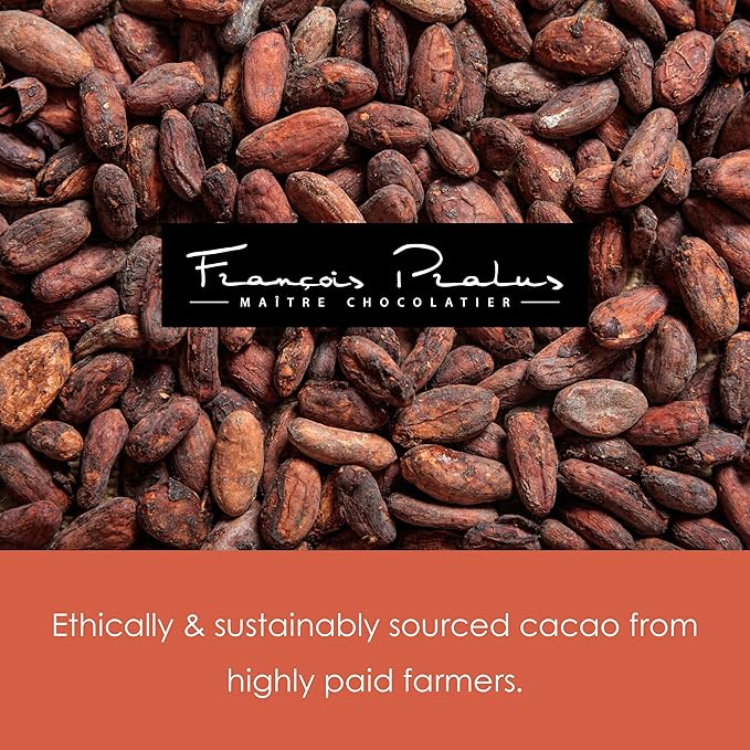 François Pralus Ghana 75% Dark Chocolate 5 Pack - French Chocolate - Bean-to-Bar Direct Trade - Vegan Soy-Free - Bundle