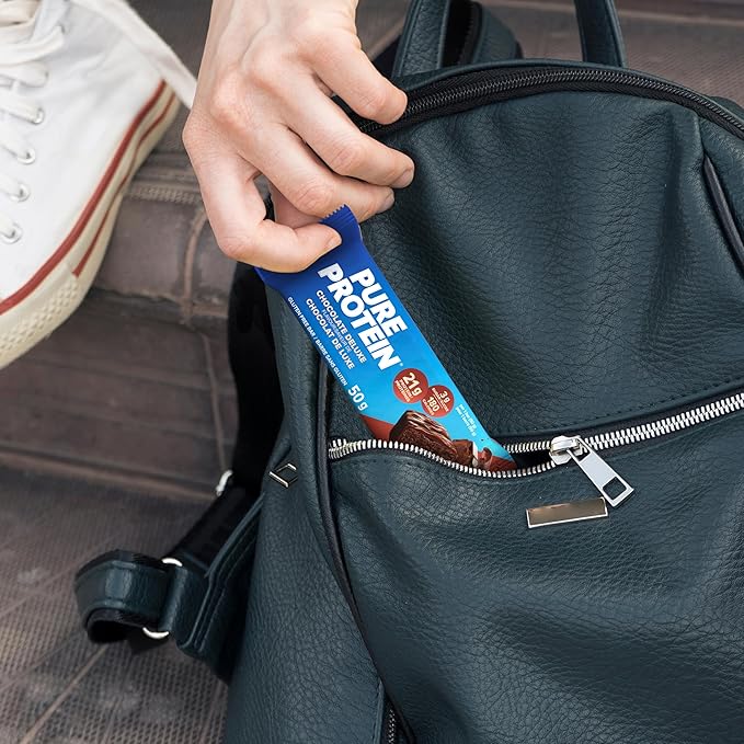 Pure Protein Gluten Free Chocolate Protein Bars 50g 6ct 20g Protein Per Bar Imported from Canada