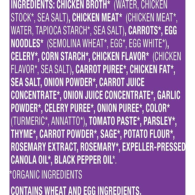 Annie’s Organic Chicken Noodle Canned Soup Ready To Serve 14 oz (Pack of 8)