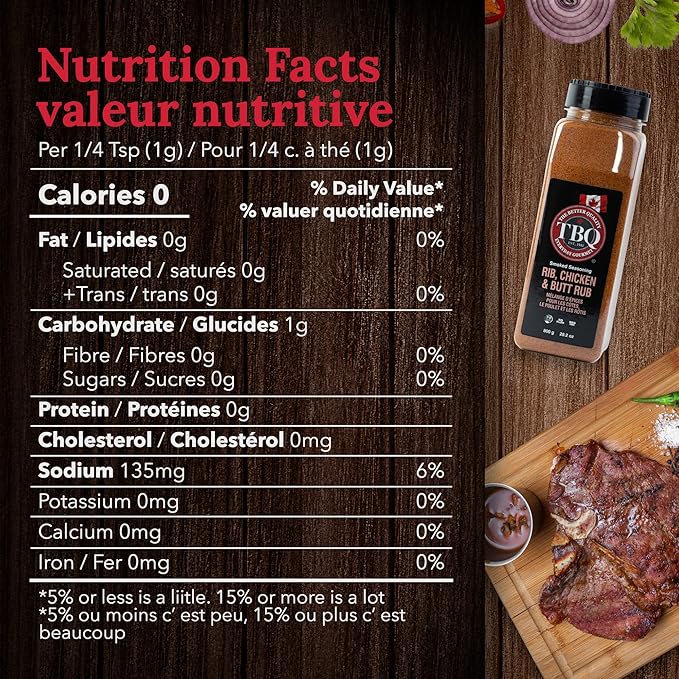 TBQ Rib Chicken &amp Butt Rub 800g - 28.2oz Global Plant Based Certified MSG Free No Fillers