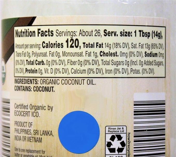 KETO Coconut Virgin Oil USDA Certified Cold Pressed UNREFINED - 2 Jars 14 oz each