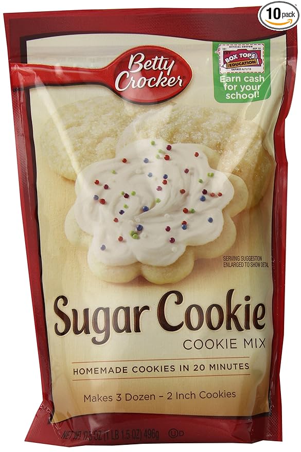 Betty Crocker Sugar Cookie Mix 21 Ounce (Pack of 10)