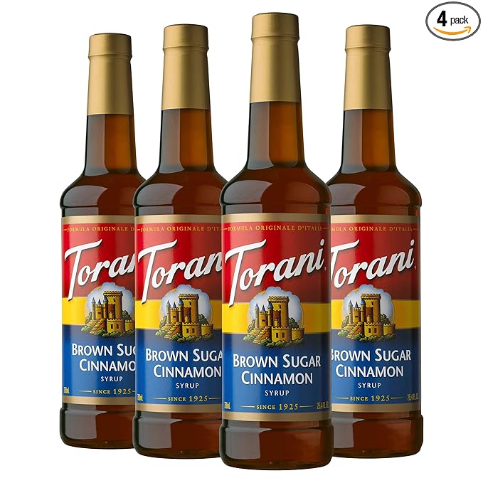 Torani Syrup Brown Sugar Cinnamon 25.4 Ounces (Pack of 4)