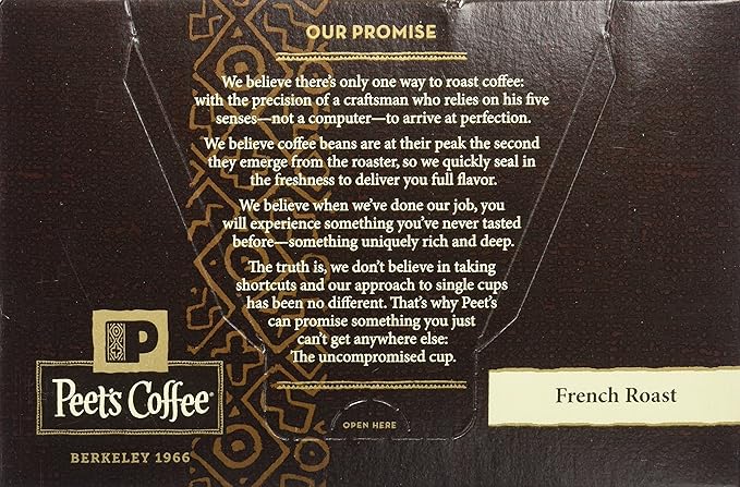 Peet's Coffee French Roast Single Cup Coffee for Keurig K-Cup