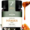 Gold Fern Honey - Raw New Zealand Manuka Honey Medical Grade | 8.8oz Monofloral MGO 400+ | Pure Natural Unpasteurized Unfiltered Superfood Traceable from Hive to Hand.
