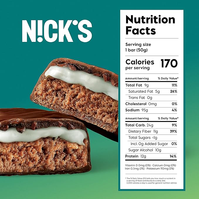 Generic Ni.cks Bar Mint Choklad 1.76 oz (Pack Of 12)