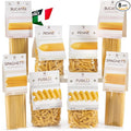Gusta Bucatini Pasta Noodles Variety Pack - Premium Italian Pasta from Italy - Durum Wheat Semolina - Slow Drying - Non-GMO &amp Gourmet - Family Owned Brand - 17.64oz / 500g (8 Pack)