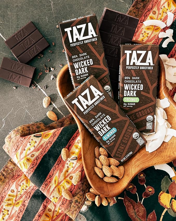 Taza Chocolate 95% Wicked Dark Amaze Bar 2.5 oz bars case of 10
