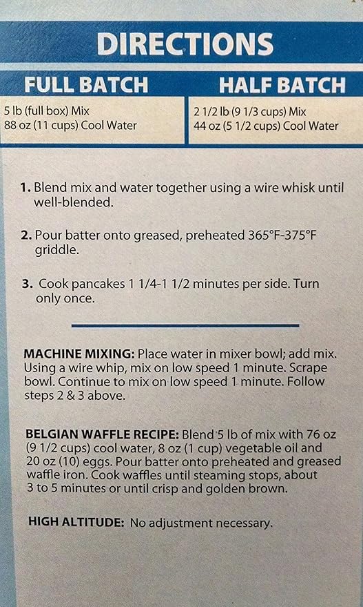 Sweet Potato Pancake Mix Krusteaz 5lb Box (2 Count Per Order)