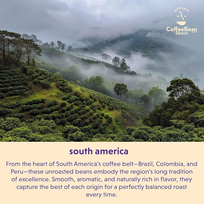 Coffee Bean Direct Unroasted Organic Fair Trade Colombian 5 Pound (Pack of 1)