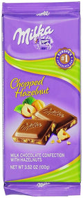 Milka Milk Chocolate with Chopped Hazelnuts 3.52-Ounce Bars (Pack of 10)