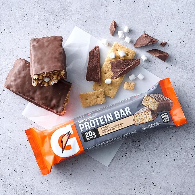 Gatorade Whey Protein Recover Bars S'mores 12 Count(Pack of 1)