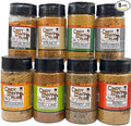 Cindy Lynn’s Dry Rub and Seasoning Variety Pack - 8-Pack of Our Most Popular Flavors Black Label Steak It Veggie Delight Voodoo Rib Rub Big Kahuna Chili Lime Cowboy Joe and XOXO (5.5oz)